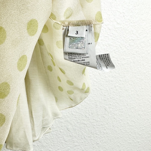 Dolce & Gabbana Yellow with Green Polka Dots Dress Size 3 - Picture 8 of 11